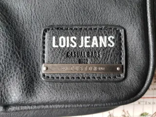 Bolso de mano Lois Jeans negro unisex