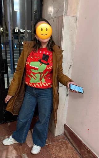 Jersey Navideño Dinosaurio T-Rex