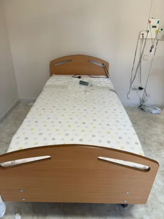 Cama articulada eléctrica.