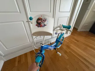 Bicicleta Infantil Frozen Azul. Ideal de 3 a 5 año