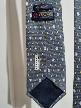 Cravatta Versace Uomo Fantasia Medusa e Rombi