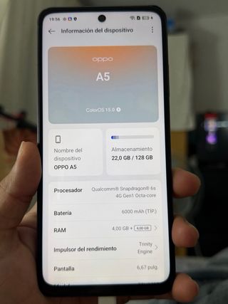 Oppo gris/morado como nuevo