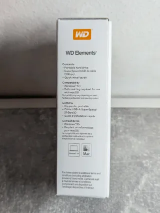 WD Elements Hard Disk Esterno 5TB Nuovo