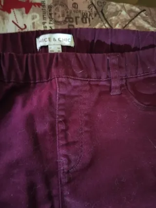 Pantaloni viola/borgogna