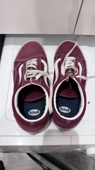 Zapatillas OLD SKOOL UNISEX color granate