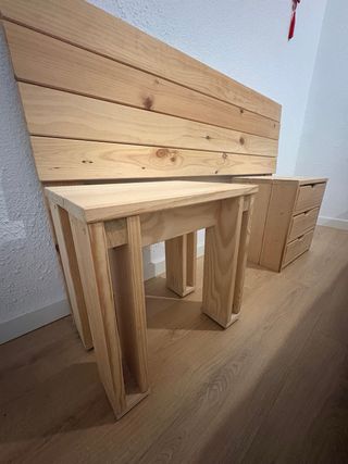 Conjunto de habitacion LUFE - cabecero y mesillas