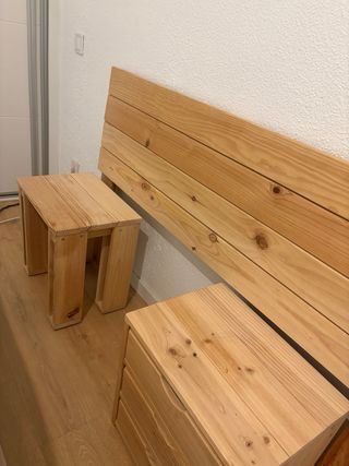 Conjunto de habitacion LUFE - cabecero y mesillas