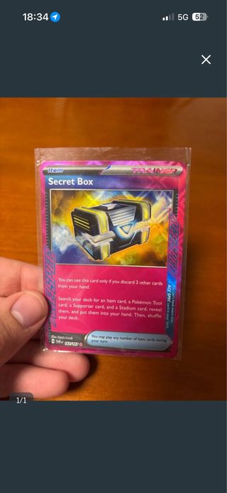 Carta Pokémon Secret Box ACE SPEC