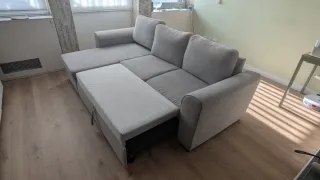 Sofá cama chaiselongue con arcón,tipo IKEA KIVIK