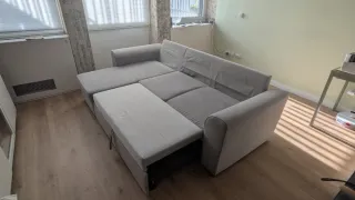 Sofá cama chaiselongue con arcón,tipo IKEA KIVIK