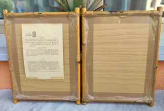 Coppia Quadri Egizi su Papiro