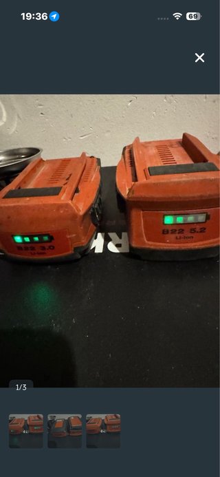 Dos baterias Hilti