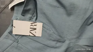 Pantaloni Zara caviglia blu