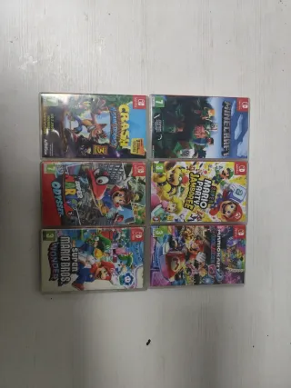 Lote 6 Juegos Nintendo Switch: Mario, Crash, Minec
