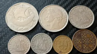 LOTE MONEDAS PORTUGAL ESCUDOS Y CENTAVOS.