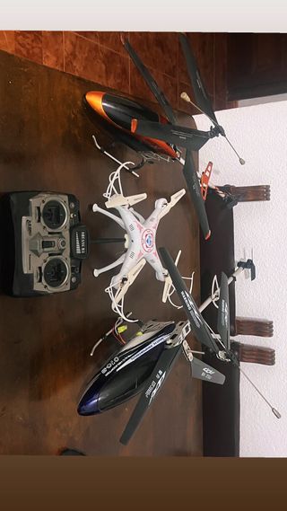 Lote 2 Helicópteros RC y Dron