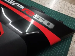 Carenado DERBI GPR 50 2007 Negro/Rojo