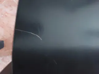 Mesa comedor extensible + 6 sillas negras