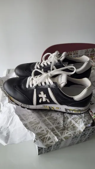 Premiata Sneakers donna 40 Nero Bianco
