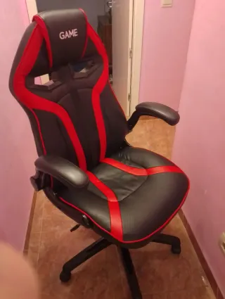 Sedia da Gaming Nera e Rossa