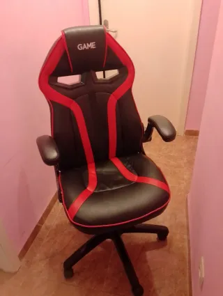 Sedia da Gaming Nera e Rossa