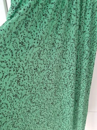 Vestido verde estampado Mango