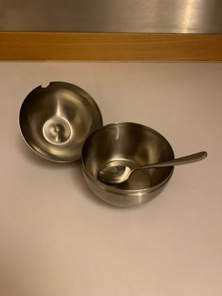 Set 2 Contenitori Acciaio e Vetro