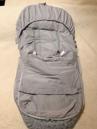 Saco para silla Bebé Gris Estrellas