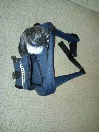 Riñonera Táctica Negra y Azul