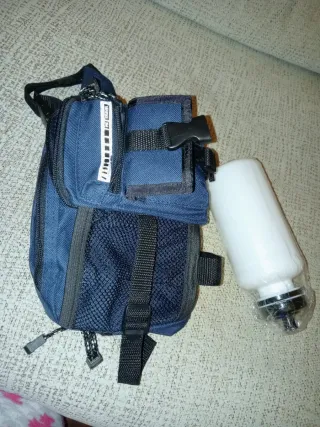 Riñonera Táctica Negra y Azul