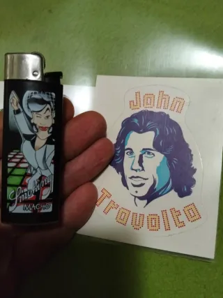 Accendino + figurina John Travolta