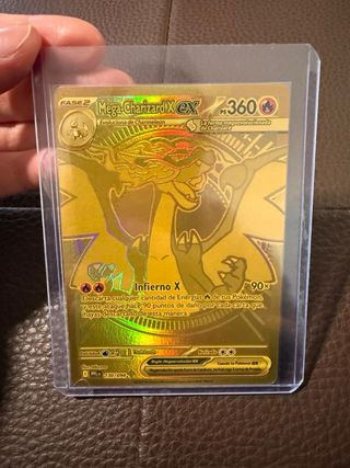 Cromo Pokemon Mega Charizard EX Gold