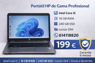Portátil HP Core i5 16GB RAM 240GB SSD