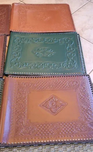 Album portafoto/Cartoline in pelle lavorata