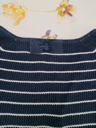 Jersey rayas azul marino y blanco