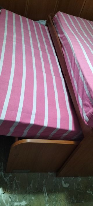 Cama nido 90cm con 2 colchones