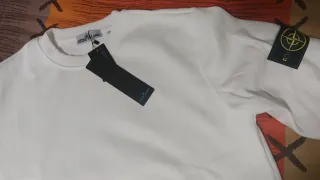 Sudadera Stone Island Blanca Talla M