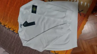 Sudadera Stone Island Blanca Talla M