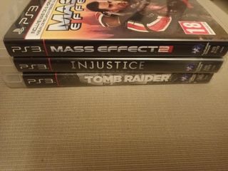 Pack 3 Juegos PS3: Tomb Raider, Injustice, Mass Ef
