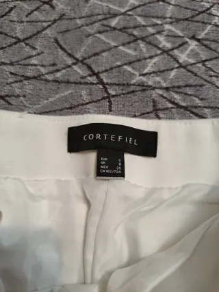 Faldas Cortefiel azul y blanco