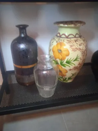 Juego de jarrones decorativos