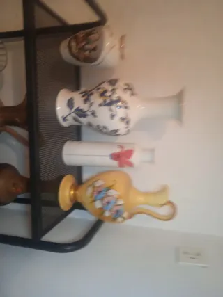 Juego de jarrones decorativos