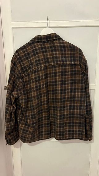 Camisa cuadros Pull&Bear Marrón Talla M