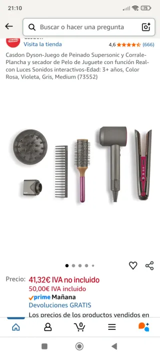 Set di styling Casdon Dyson Supersonic Deluxe