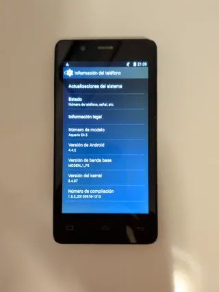 Móvil bq Aquaris E 4.5 Negro