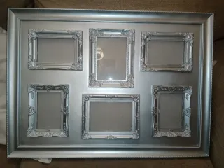 Cornici Foto Vintage Argento per 6 Foto