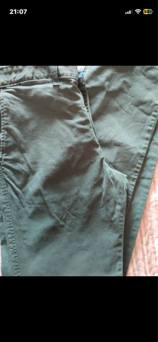 Pantalón Chino Verde Talla 36 fit