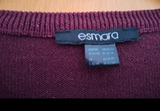 Jersey burdeos con camisa talla 42