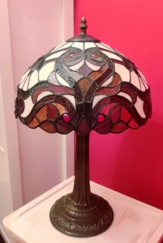 Lámpara Tiffany Cristal Estilo Vintage