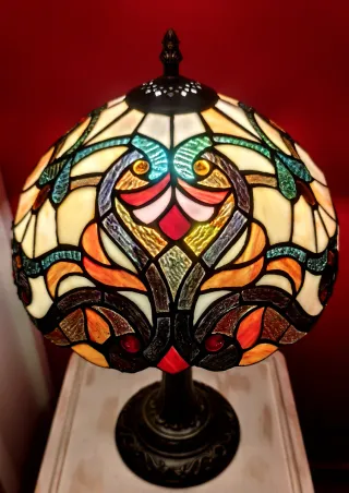 Lámpara Tiffany Cristal Estilo Vintage